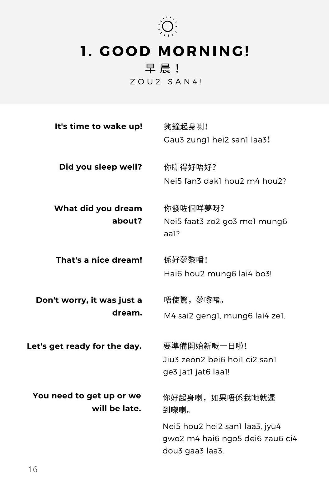 Everyday Cantonese for Parents: a practical Cantonese phrasebook